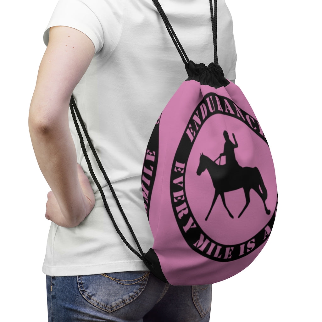 Every Mile is a Smile Endurance Drawstring Bag