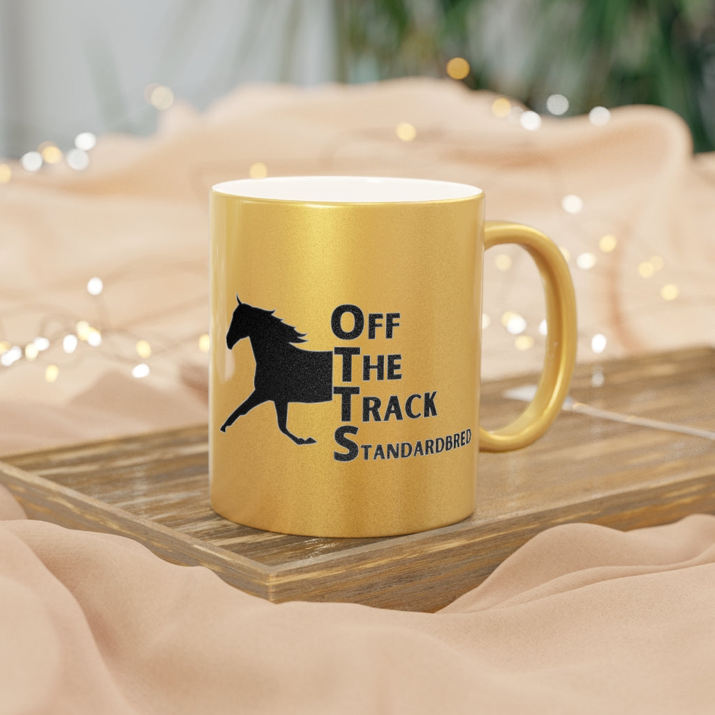 OTTS. Off The Track Standardbred Metallic Mug