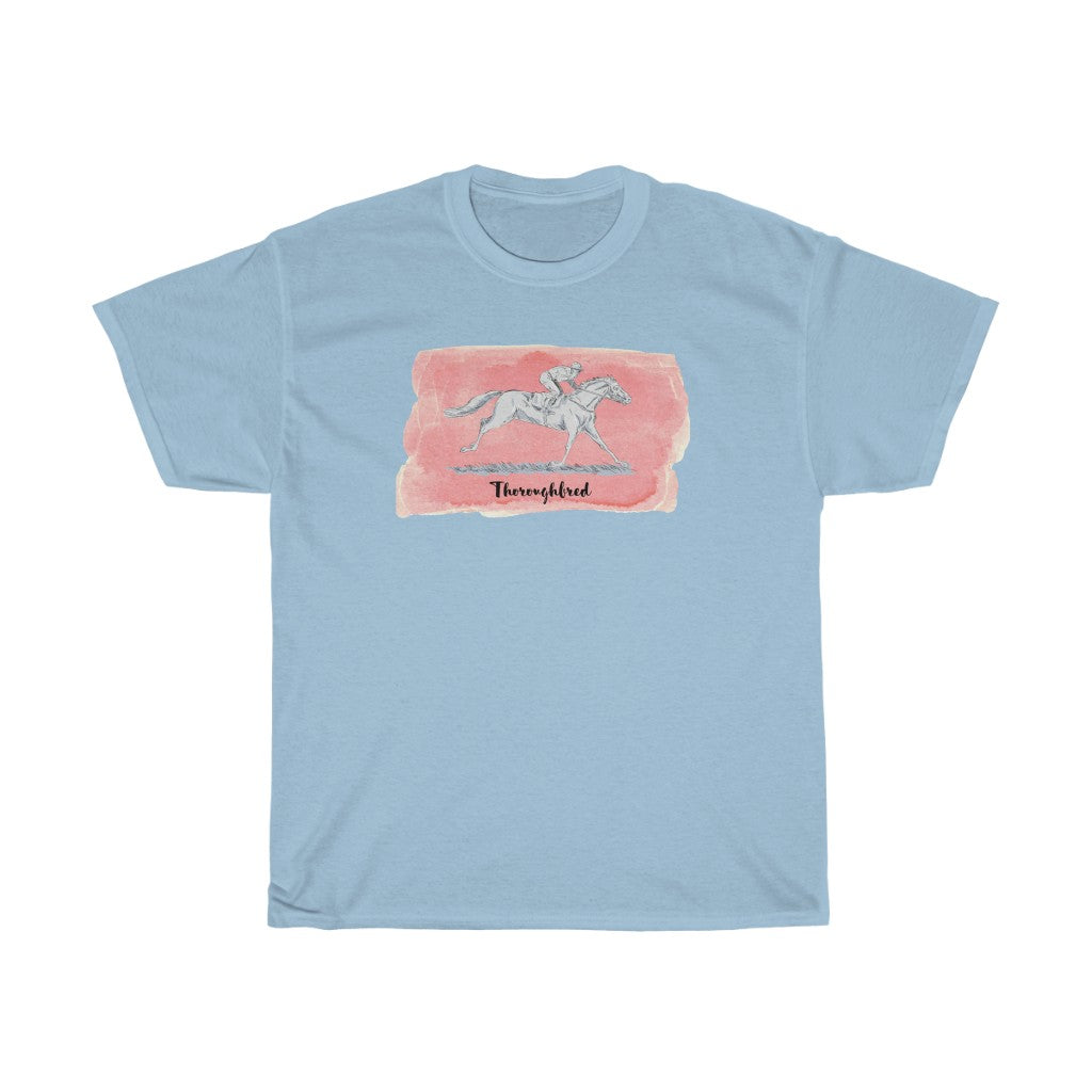 Vintage OTTB, Thoroughbred Racing Horse T-Shirt. Unisex Heavy Cotton Tee