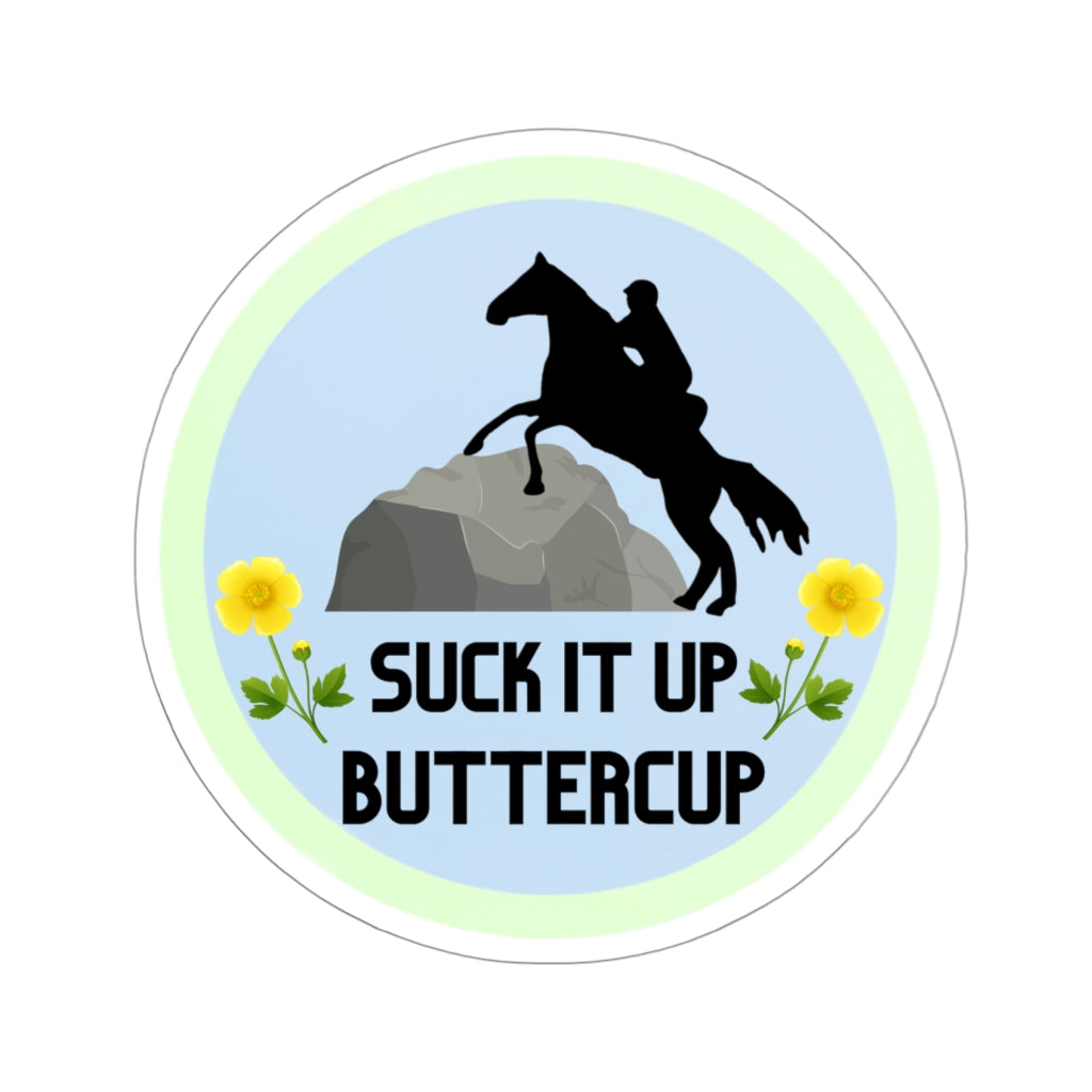 Suck It Up Butter Cup Endurance Kiss-Cut Stickers