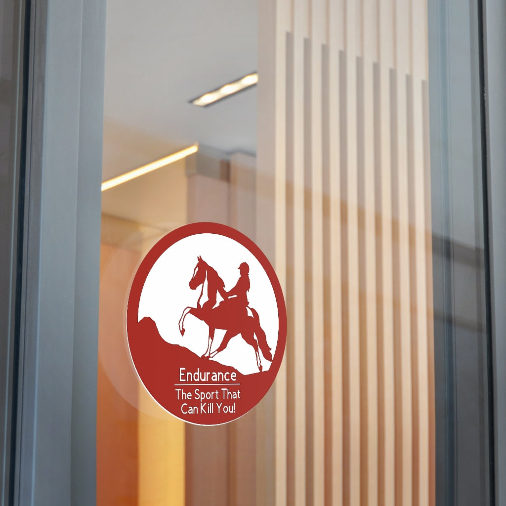 Spotted Saddle Horse Endurance The Sport That Can Kill You Round Vinyl Stickers