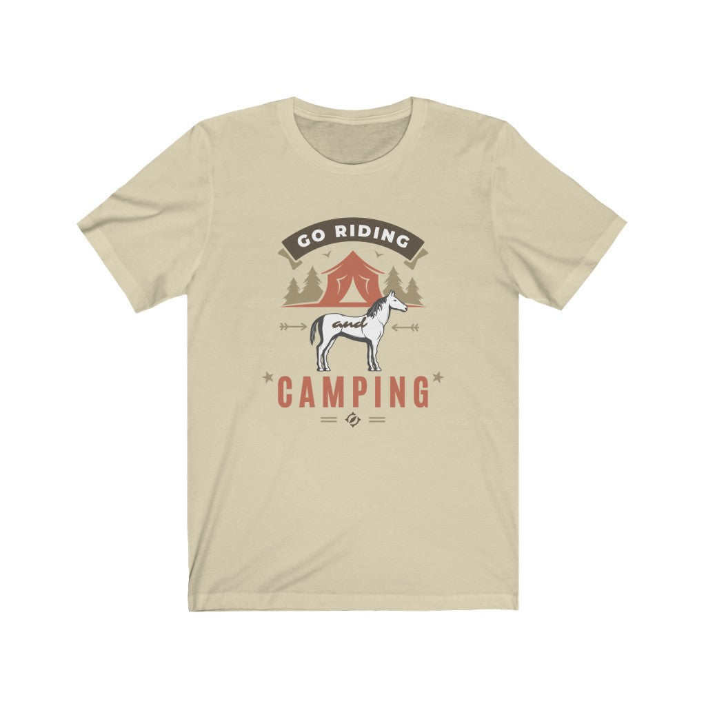 Go Riding & Camping Horse Unisex Jersey Short Sleeve Tee