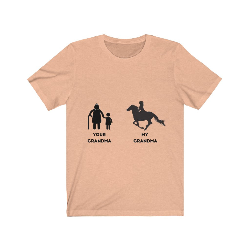 My Grandma Your Grandma Horse Rider Design 2 unisex tee