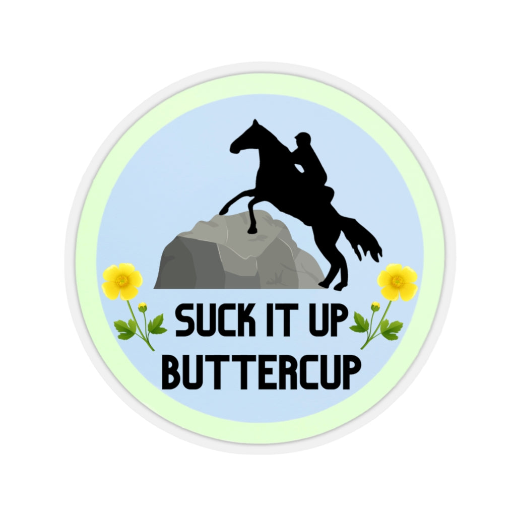 Suck It Up Butter Cup Endurance Kiss-Cut Stickers