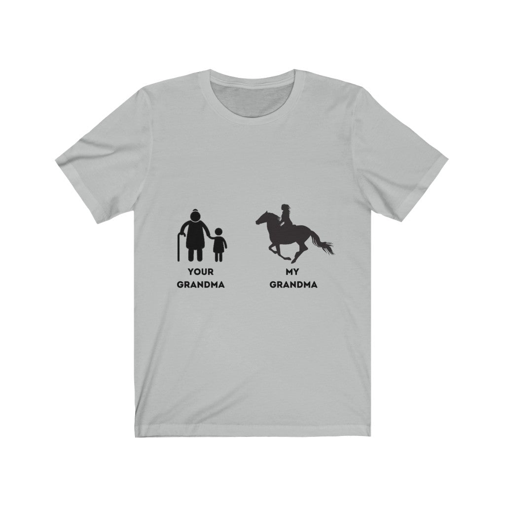 My Grandma Your Grandma Horse Rider Design 2 unisex tee