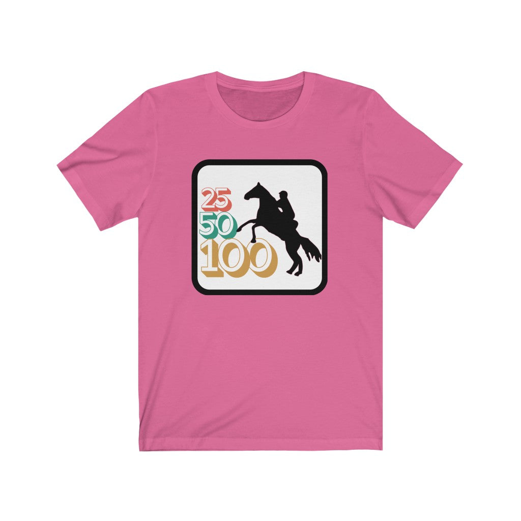 25-50-100 Endurance Horse Unisex Jersey Short Sleeve Tee