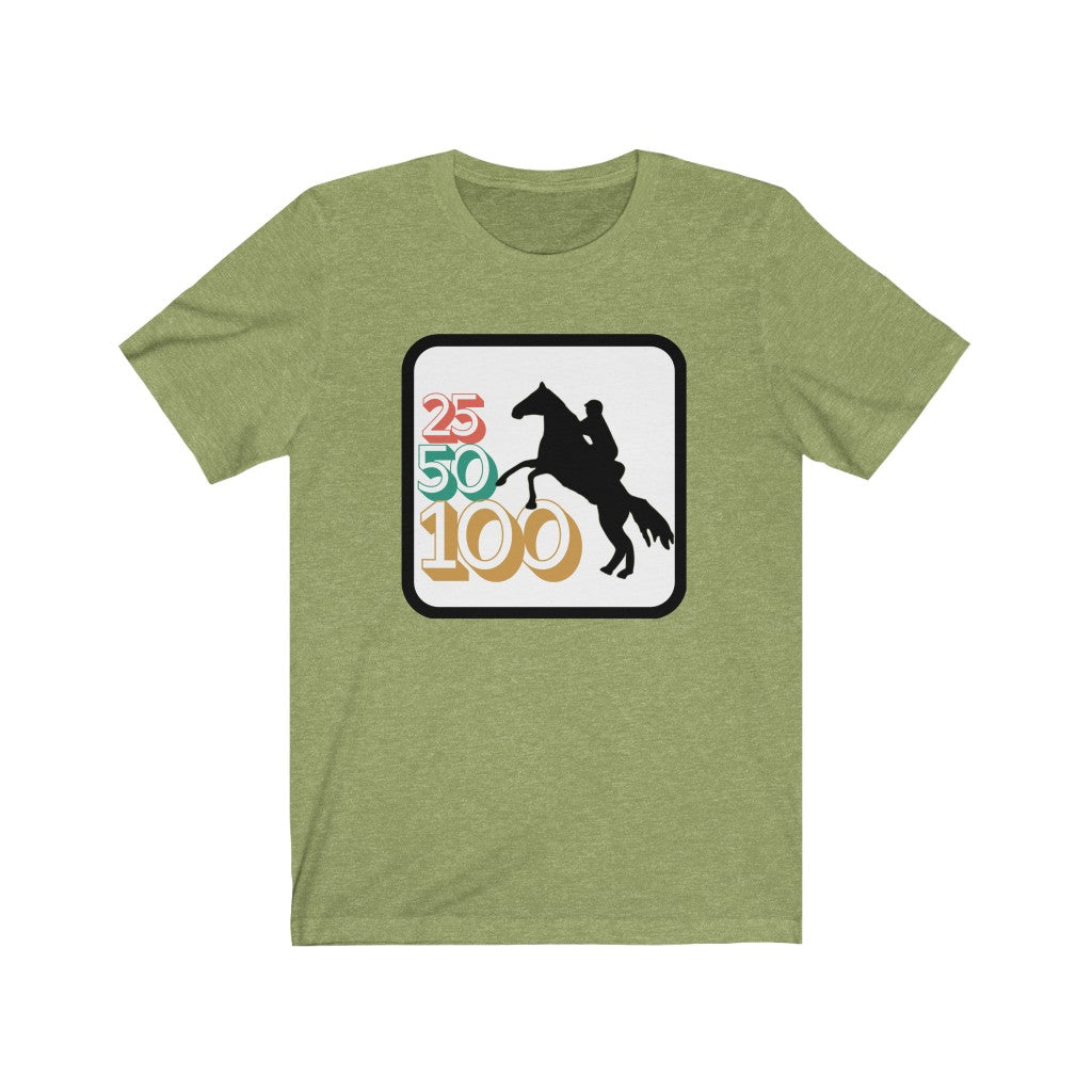25-50-100 Endurance Horse Unisex Jersey Short Sleeve Tee