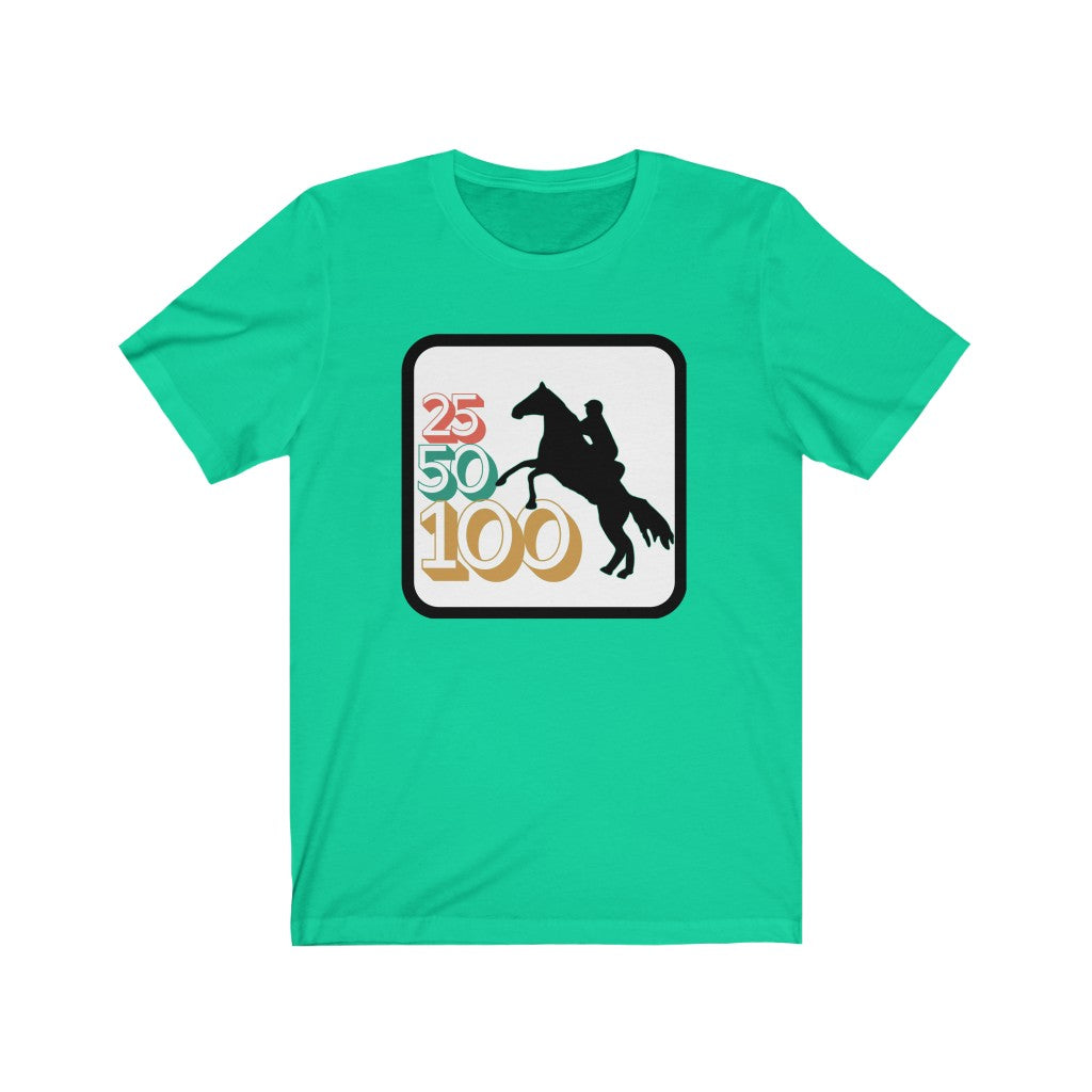 25-50-100 Endurance Horse Unisex Jersey Short Sleeve Tee