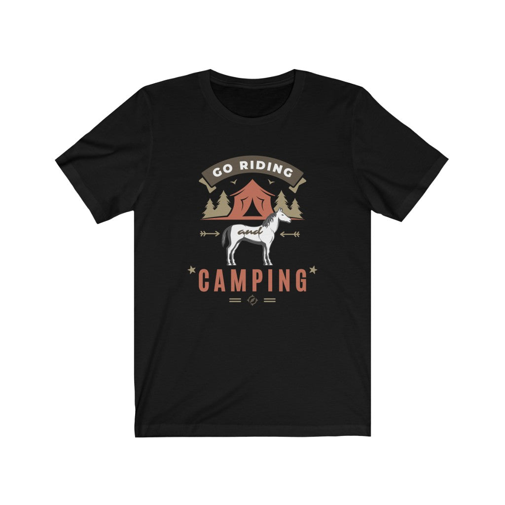 Go Riding & Camping Horse Unisex Jersey Short Sleeve Tee