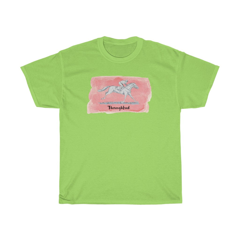 Vintage OTTB, Thoroughbred Racing Horse T-Shirt. Unisex Heavy Cotton Tee