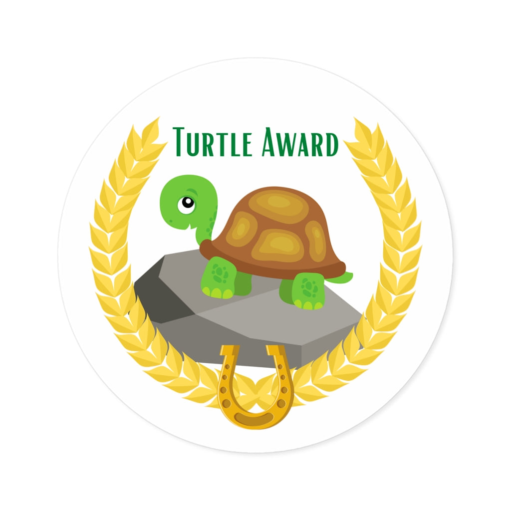 Endurance Turtle Award Round Stickers, Indoor\Outdoor