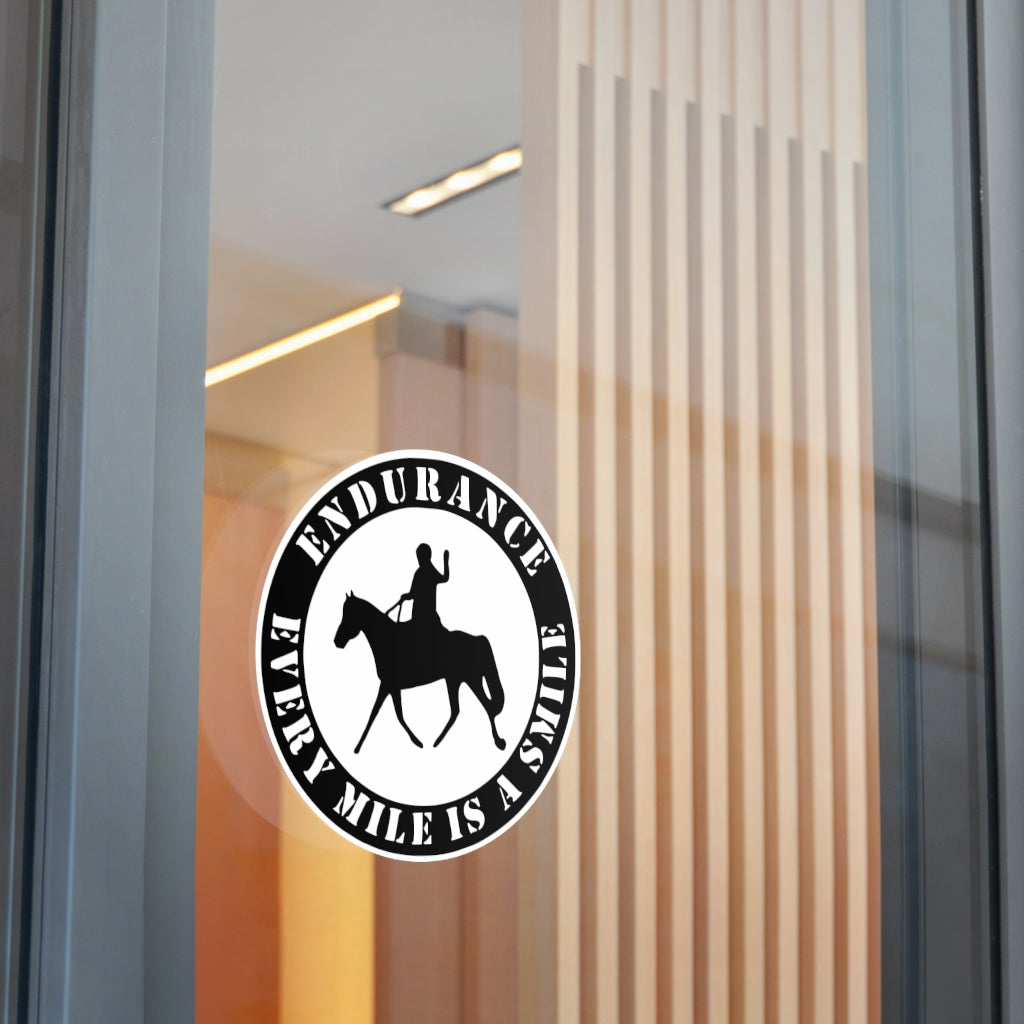Every Smile Is a Mile Round Vinyl Stickers