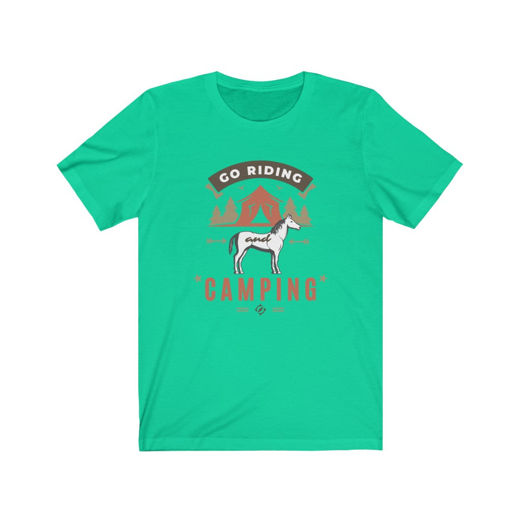 Go Riding & Camping Horse Unisex Jersey Short Sleeve Tee