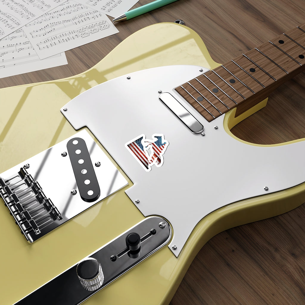American Flag Endurance Rider Kiss Cut Stickers