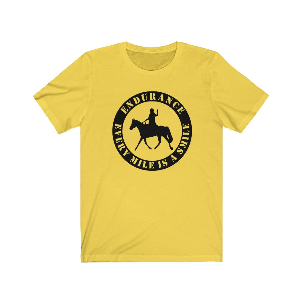 Endurance Every Mile is a Smile - Unisex Jersey Short Sleeve Tee