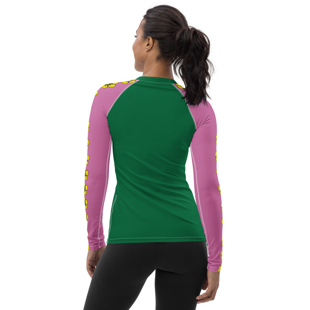 Custom Suck It Up Butter Cup Women's Sun/Rash Guard