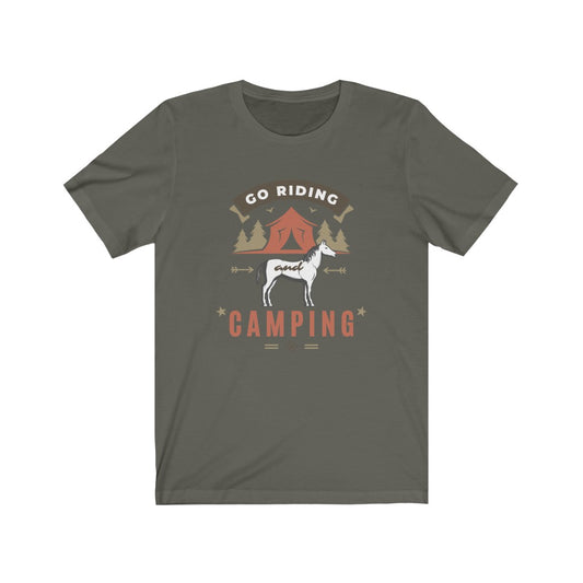 Go Riding & Camping Horse Unisex Jersey Short Sleeve Tee