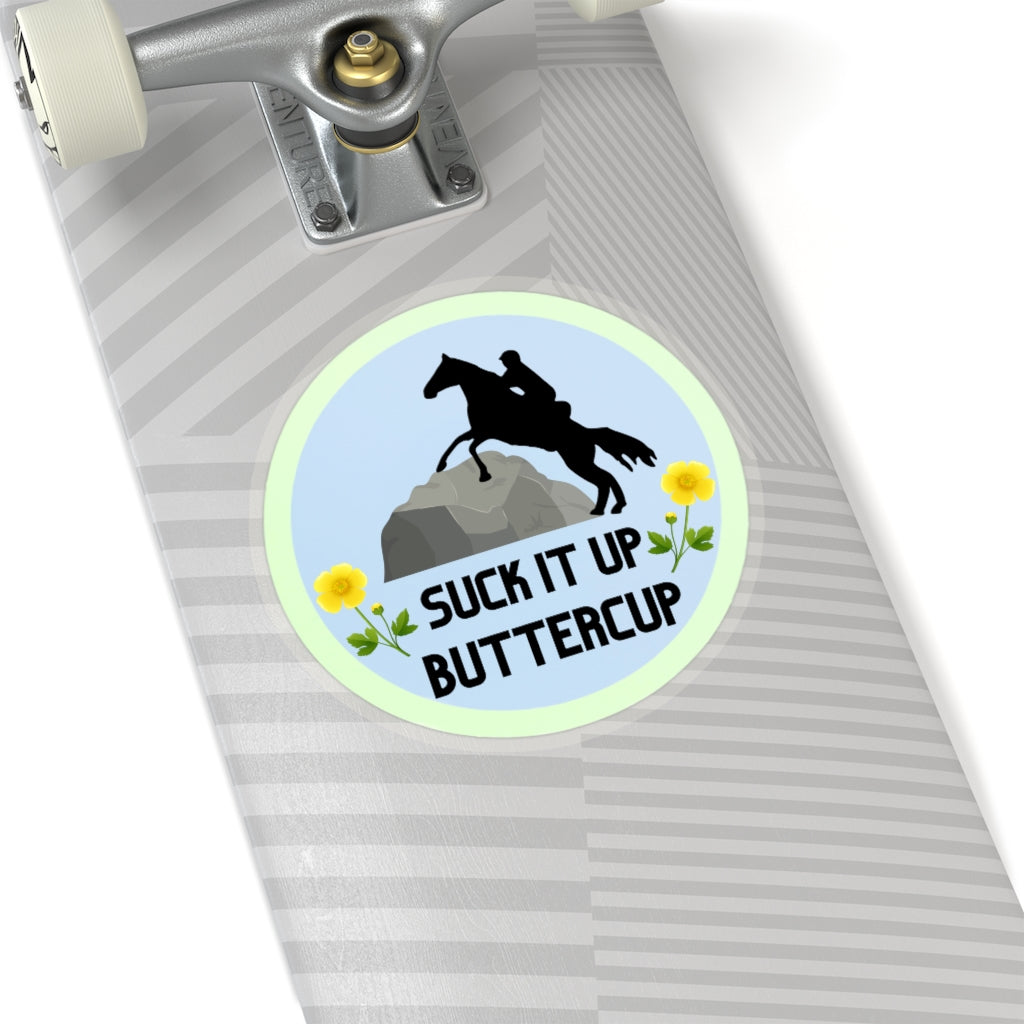 Suck It Up Butter Cup Endurance Kiss-Cut Stickers
