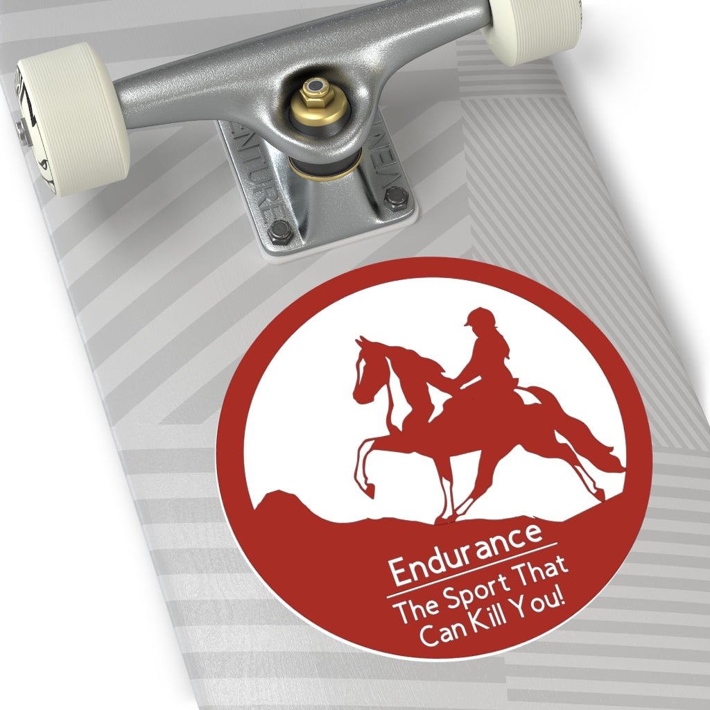 Spotted Saddle Horse Endurance The Sport That Can Kill You Round Vinyl Stickers
