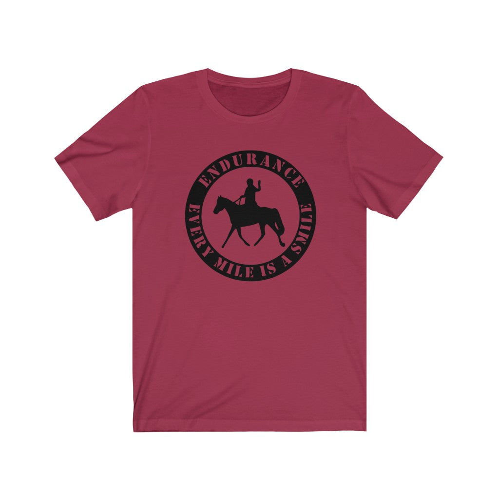 Endurance Every Mile is a Smile - Unisex Jersey Short Sleeve Tee
