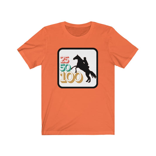 25-50-100 Endurance Horse Unisex Jersey Short Sleeve Tee