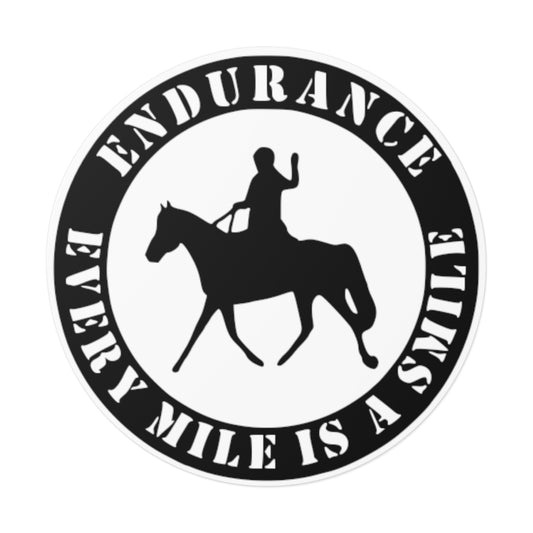 Every Smile Is a Mile Round Vinyl Stickers