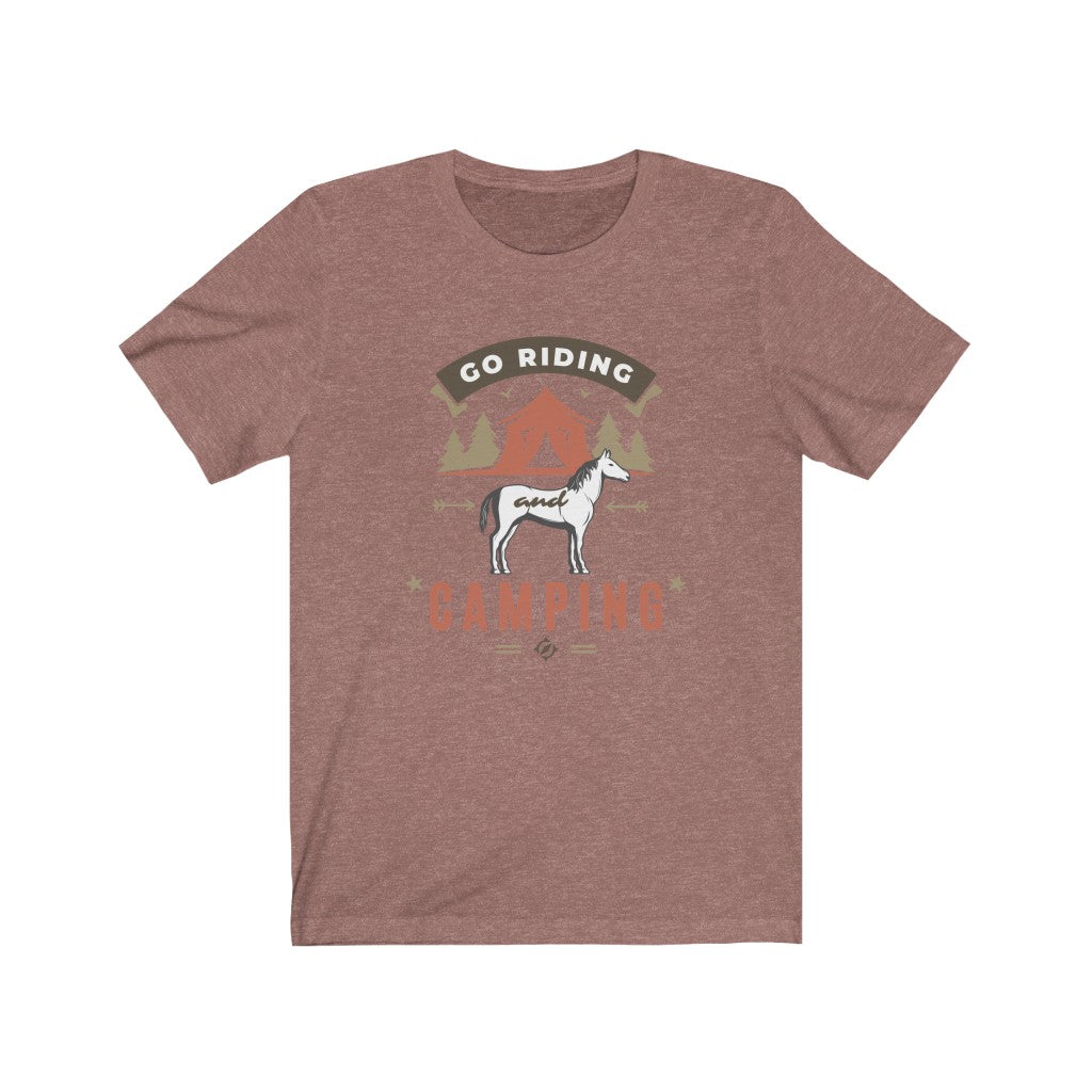 Go Riding & Camping Horse Unisex Jersey Short Sleeve Tee