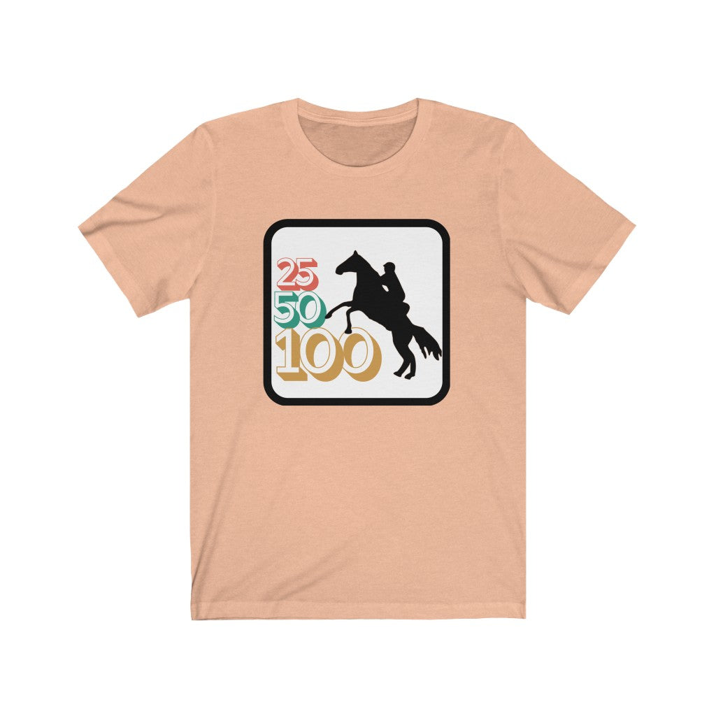 25-50-100 Endurance Horse Unisex Jersey Short Sleeve Tee