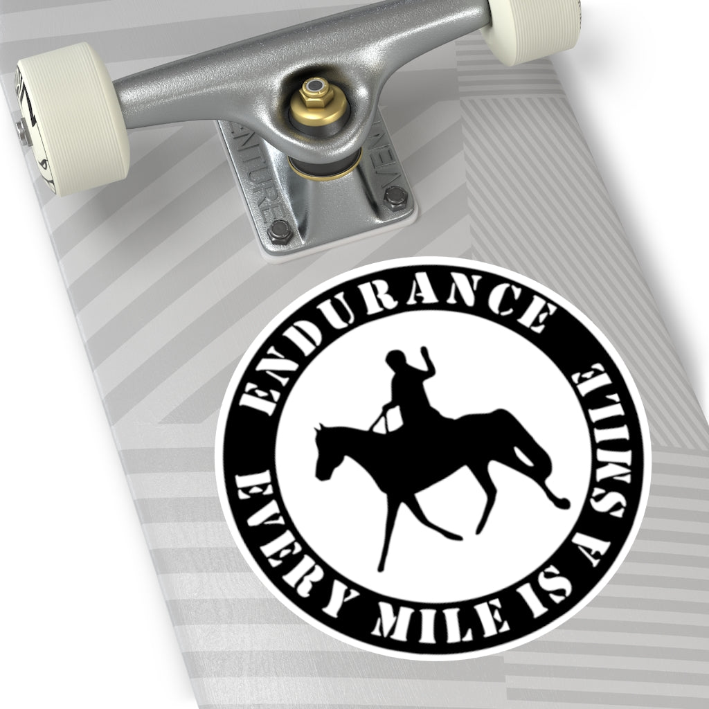 Every Smile Is a Mile Round Vinyl Stickers