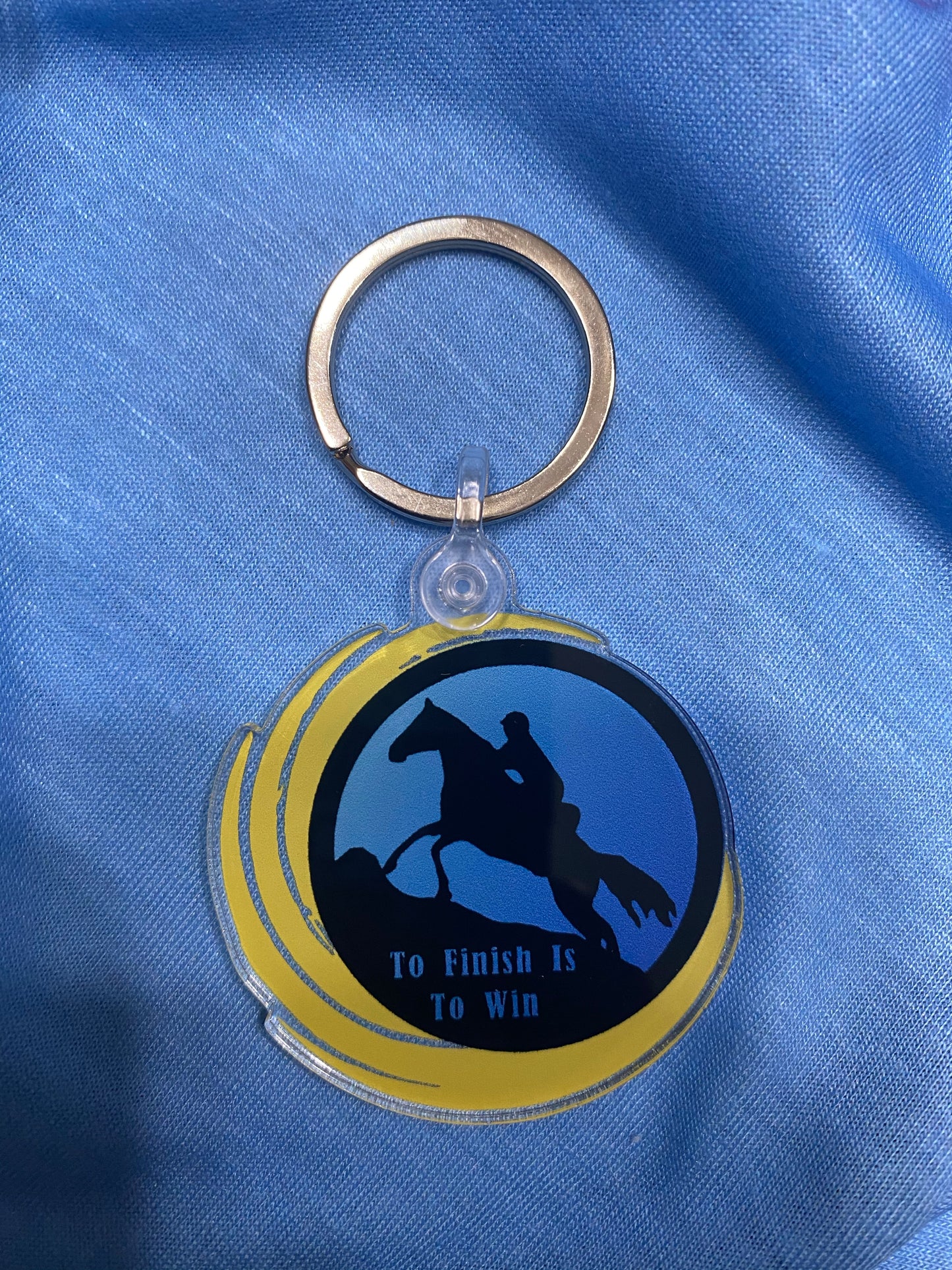 To Finish Is To Win Key Chain