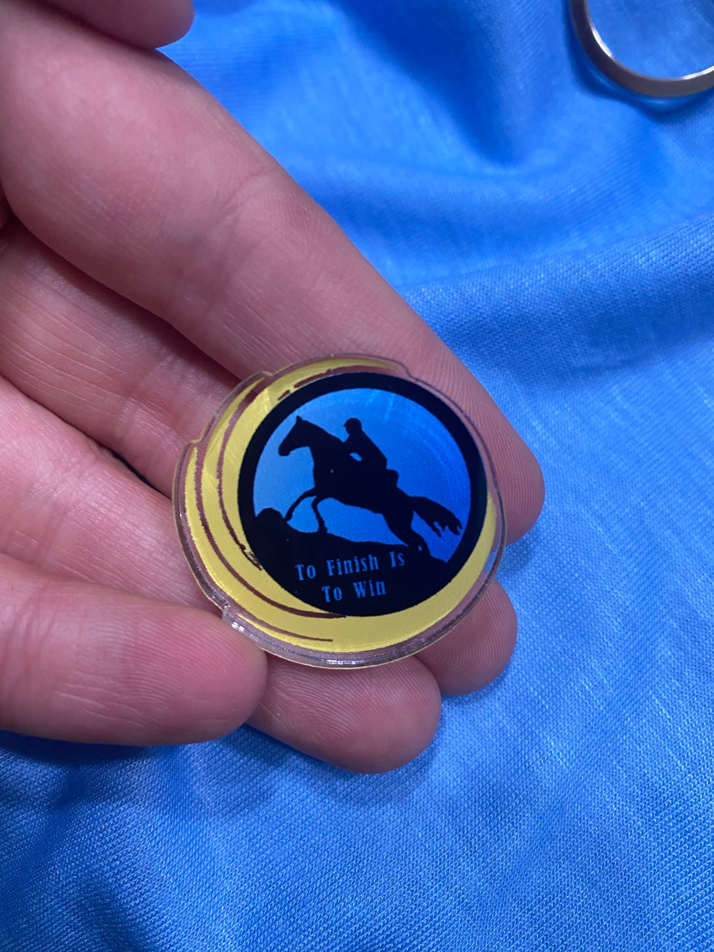 To Finish Is To Win Pin