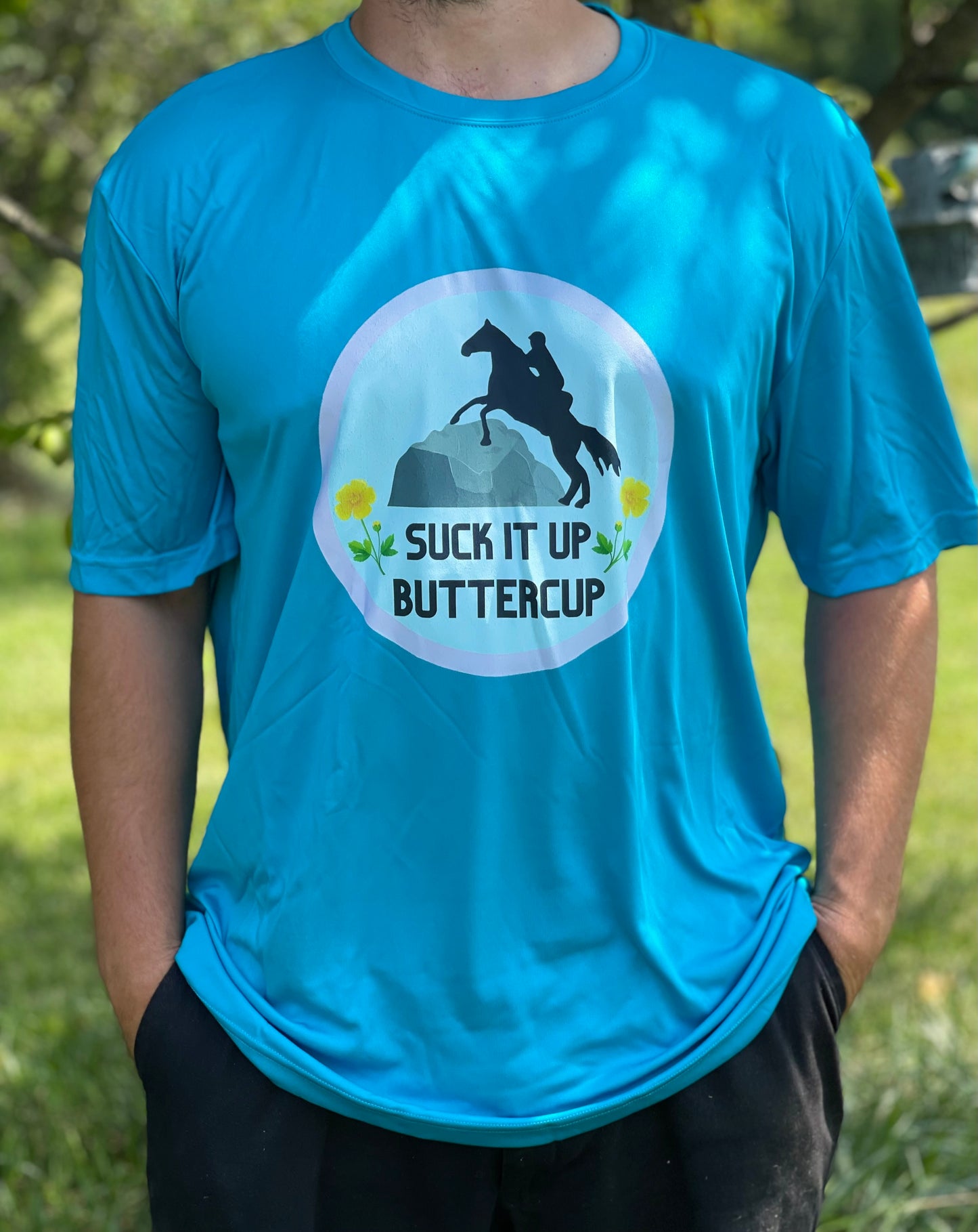 Suck It Up Buttercup Men’s Moisture Wicking Performance T-Shirt