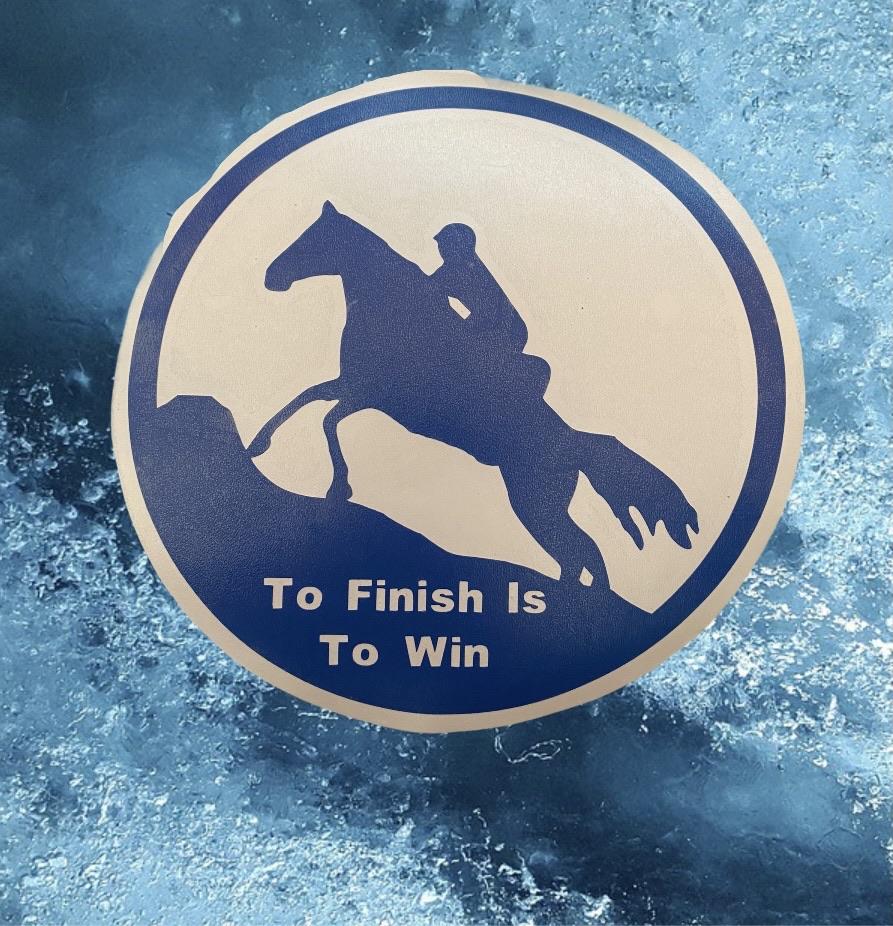 To Finish Is To Win  Endurance 10X10 Decal
