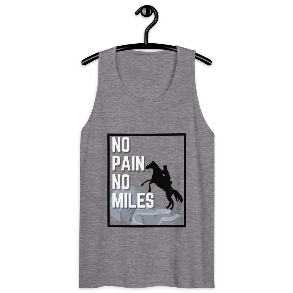 No Pain, No Miles Men’s premium tank top