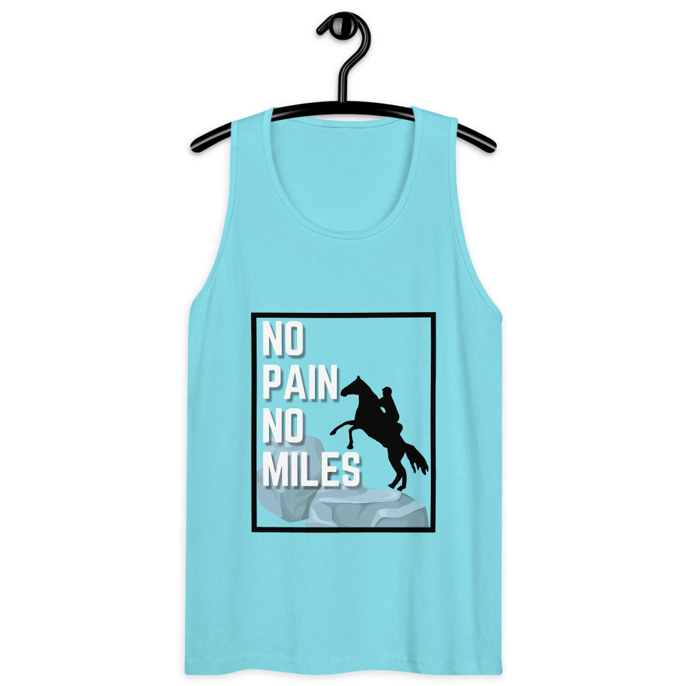 No Pain, No Miles Men’s premium tank top