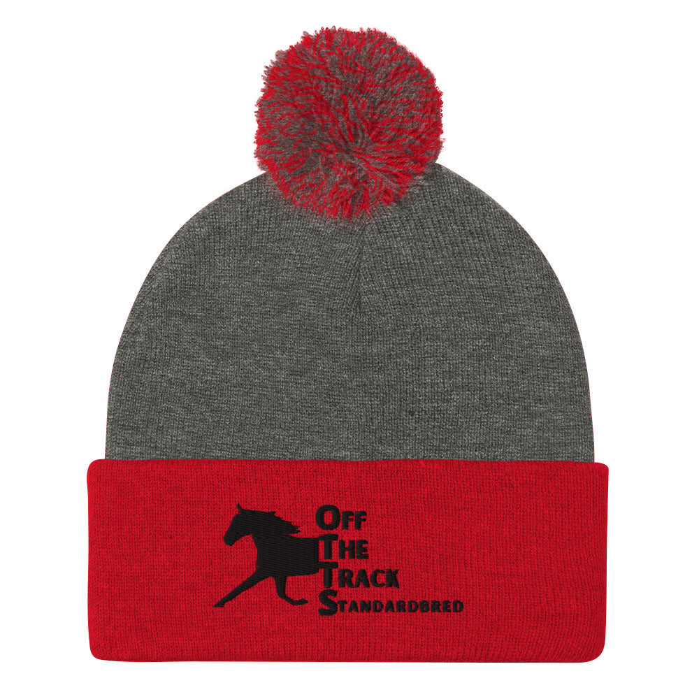 OTTS. Off The Track Standardbred Pom-Pom Beanie