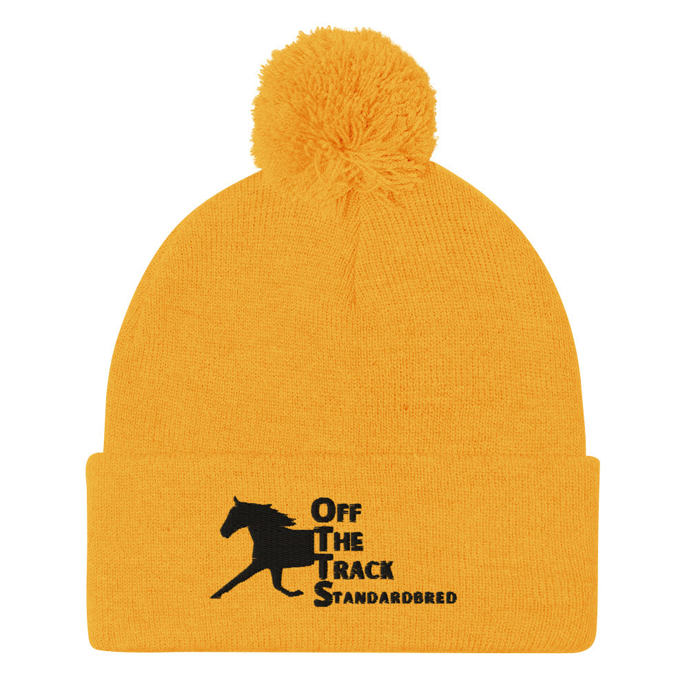 OTTS. Off The Track Standardbred Pom-Pom Beanie