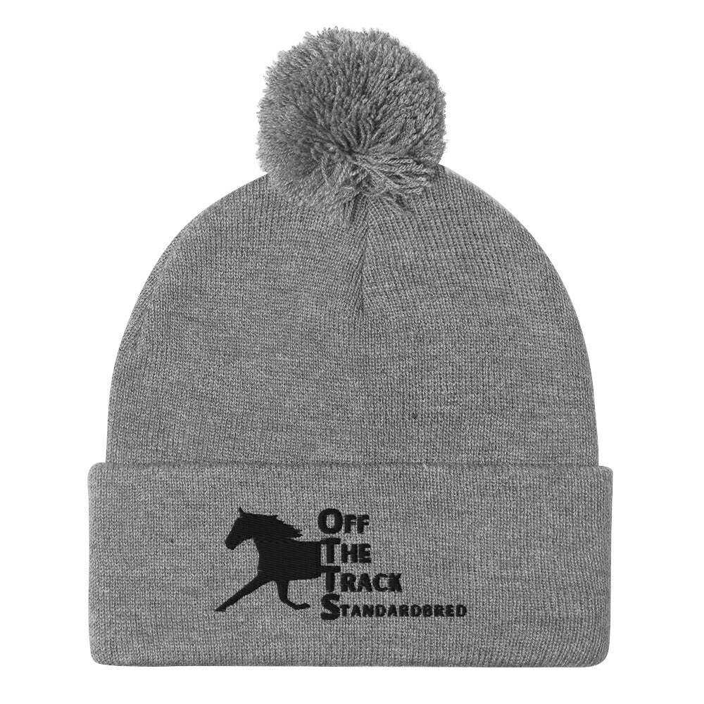 OTTS. Off The Track Standardbred Pom-Pom Beanie