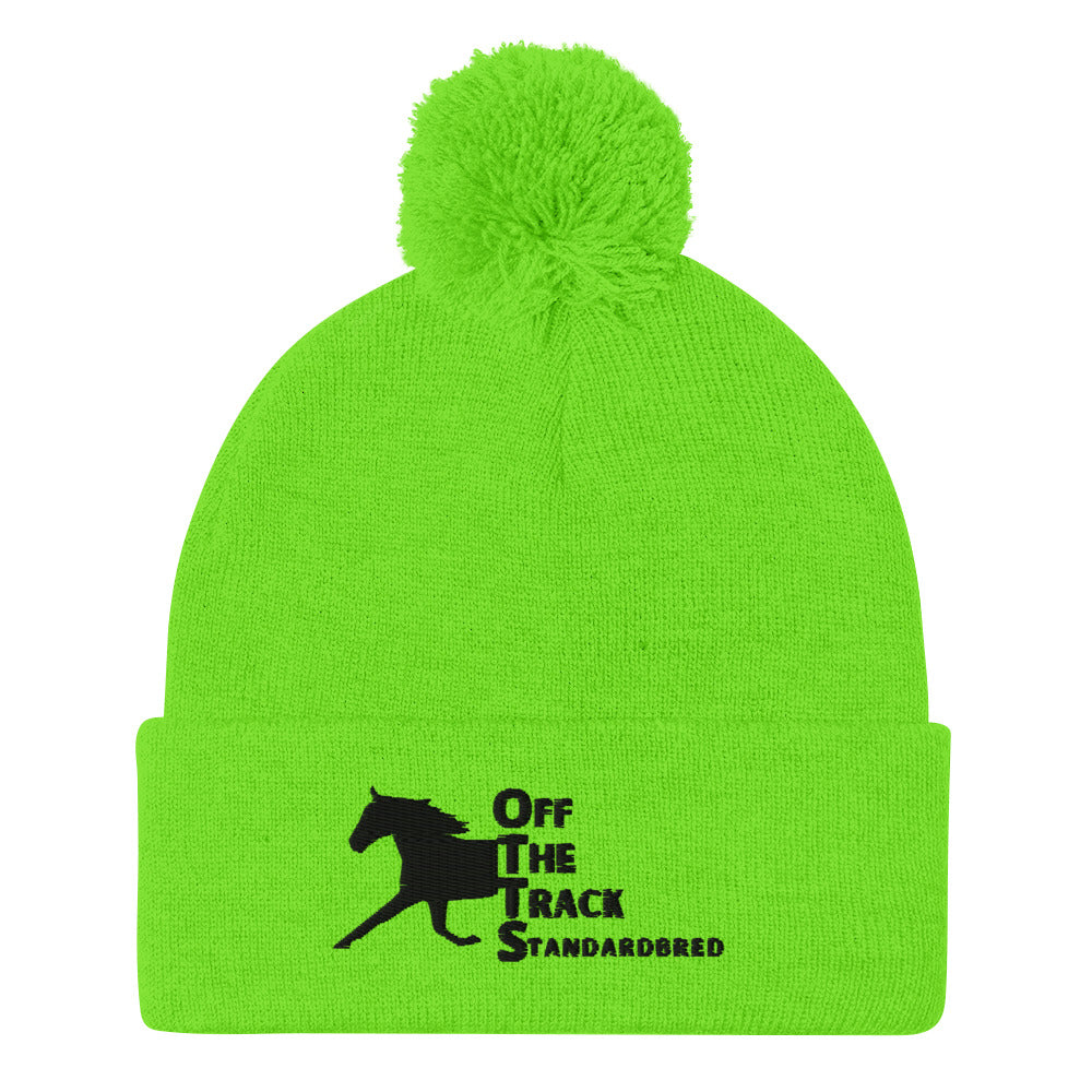 OTTS. Off The Track Standardbred Pom-Pom Beanie