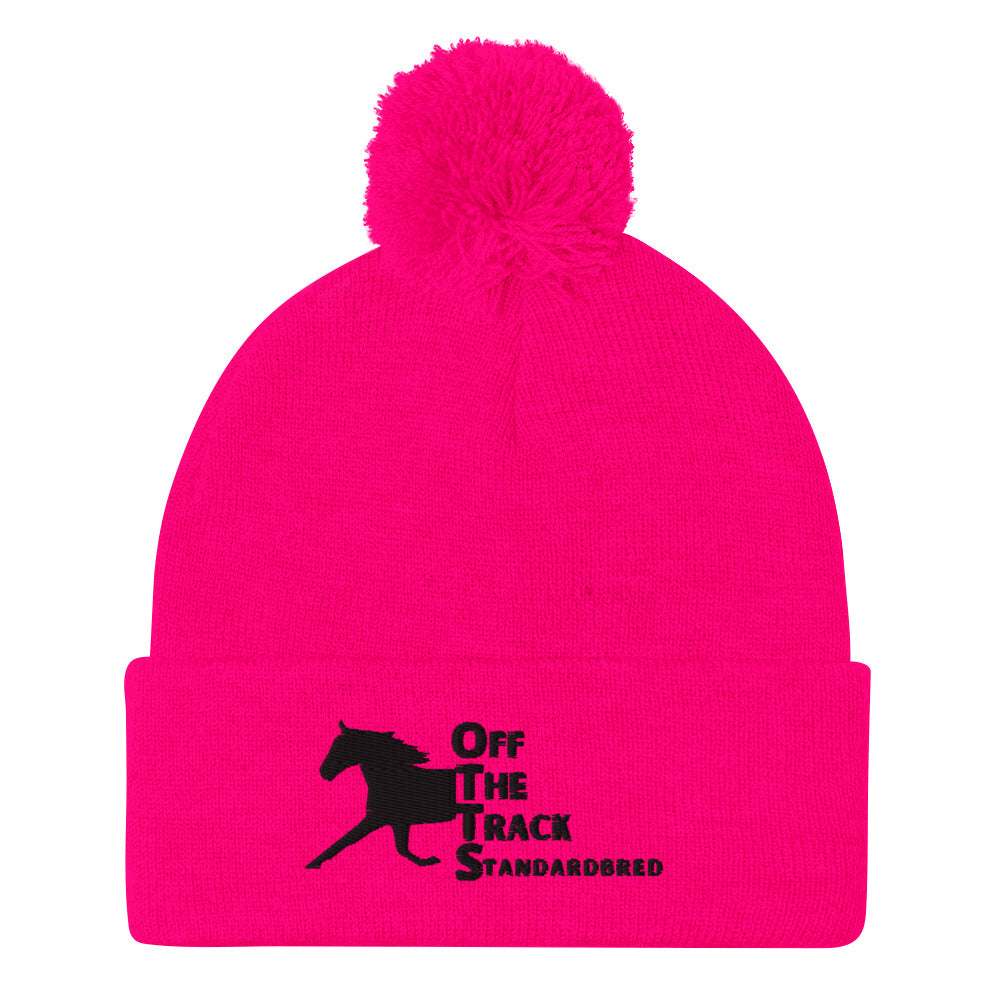 OTTS. Off The Track Standardbred Pom-Pom Beanie