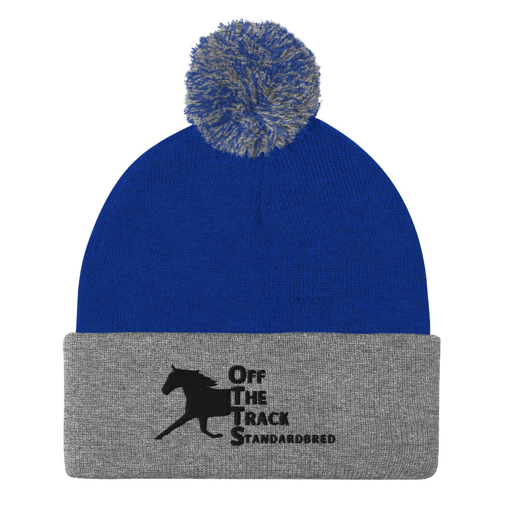 OTTS. Off The Track Standardbred Pom-Pom Beanie