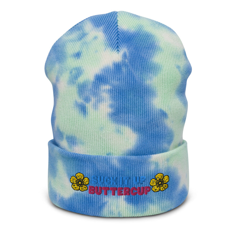 Suck It Up Butter Cup Endurance Rider Tie-dye beanie