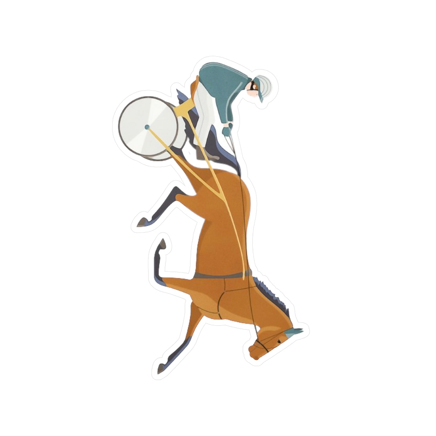 Standardbred. Harness Racing. Sulky. Horse Racing. Kiss-Cut Vinyl Decals