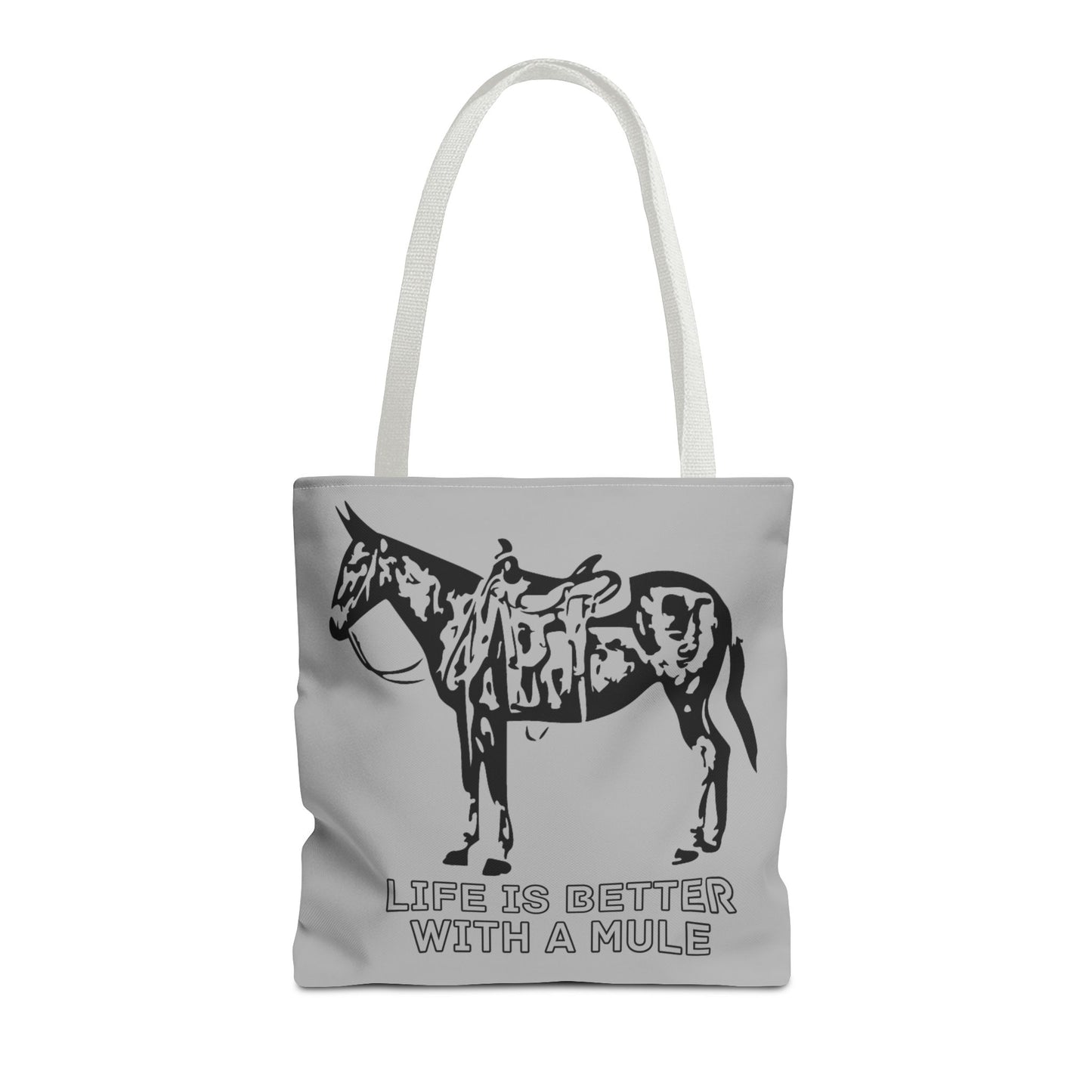 Life Is Better with a Mule Tote Bag - Mule  Shopping Bag, Mule  Handbag, Mule Rider, Mule Love