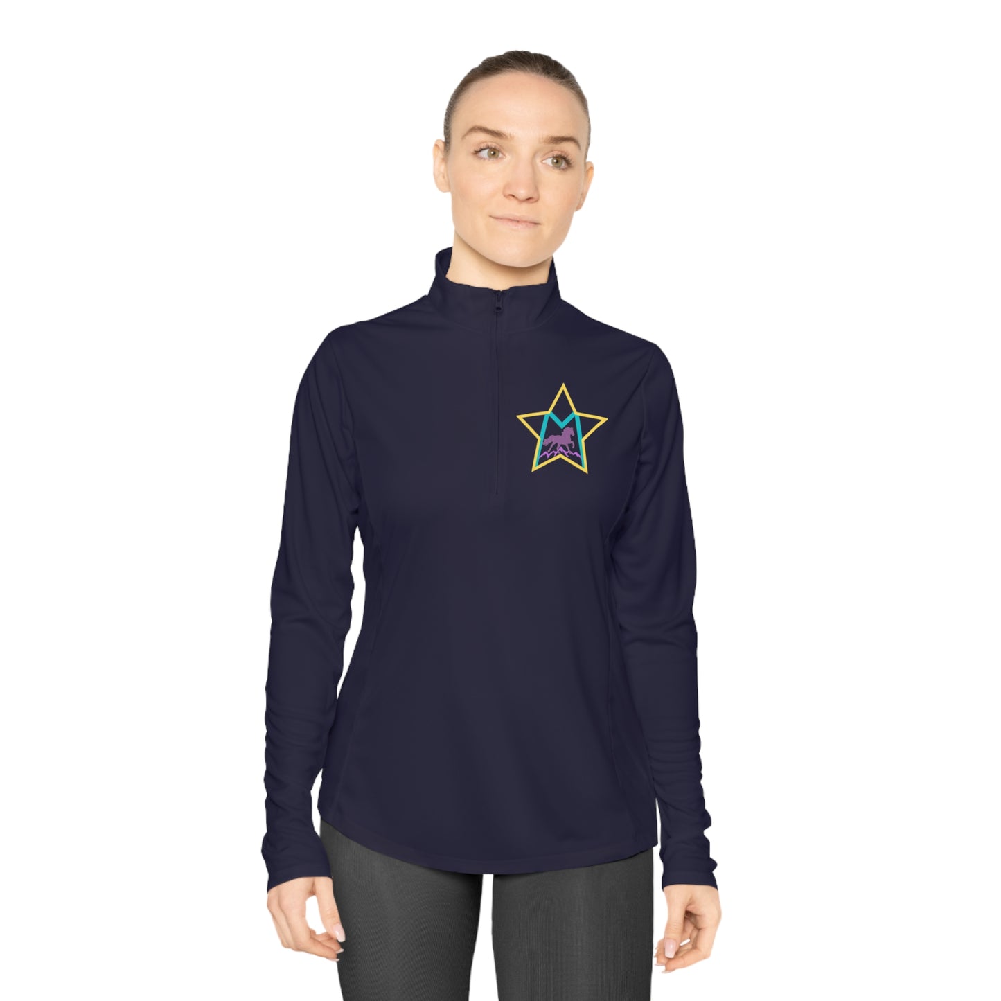 Custom Morgan2  Ladies Quarter-Zip Pullover