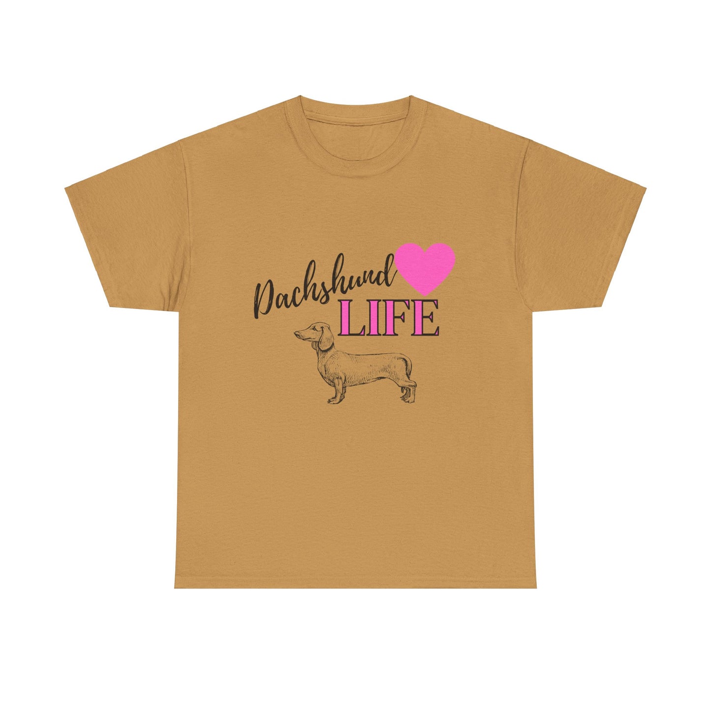 Dachshund Life Unisex Tee, Dachshund Lover Shirt, Dog Graphic Tee, Dachshund Gift, Weiner Dog Shirt