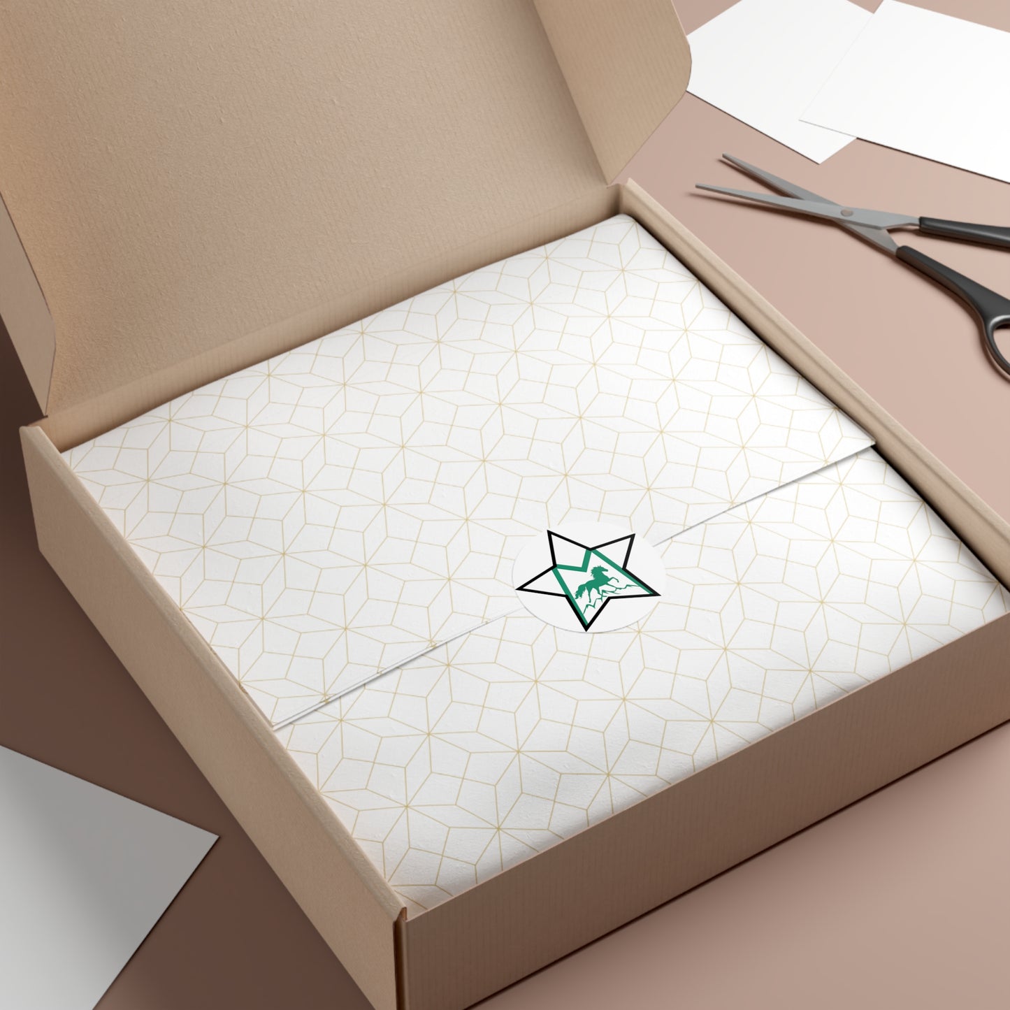 Morgan Sport Horse Round Vinyl Stickers - GREEN