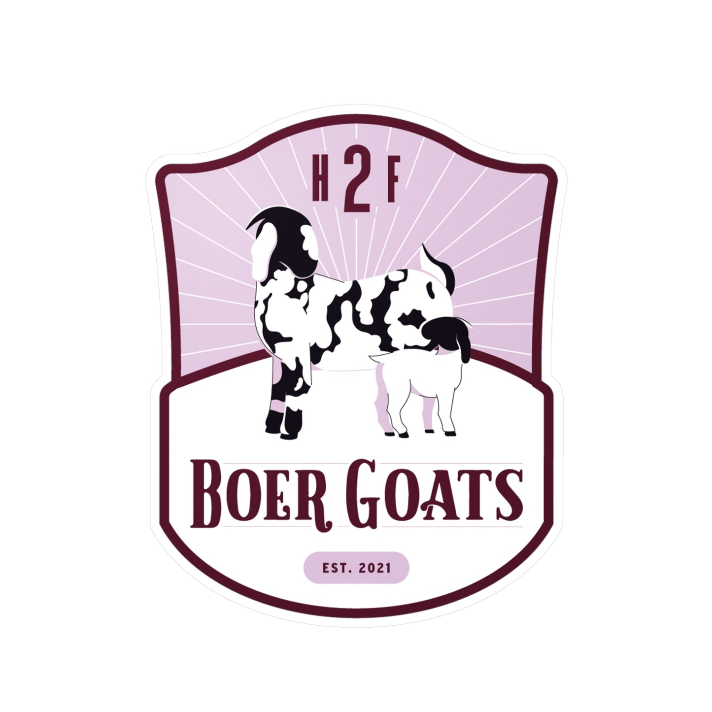 H2F Boar Goats Kiss-Cut Vinyl Decals