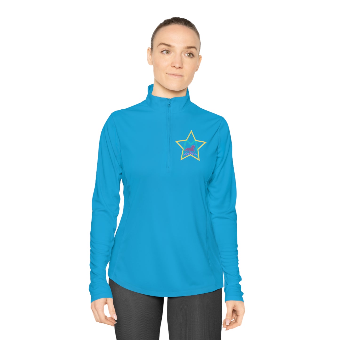 Custom Morgan2  Ladies Quarter-Zip Pullover