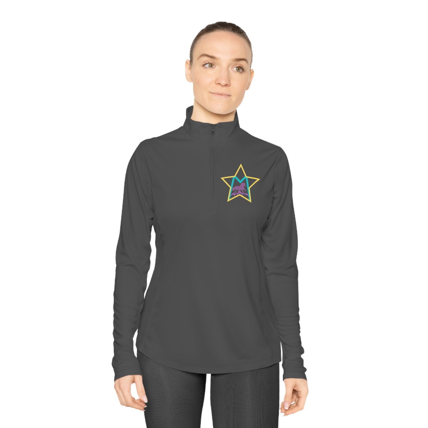 Custom Morgan2  Ladies Quarter-Zip Pullover
